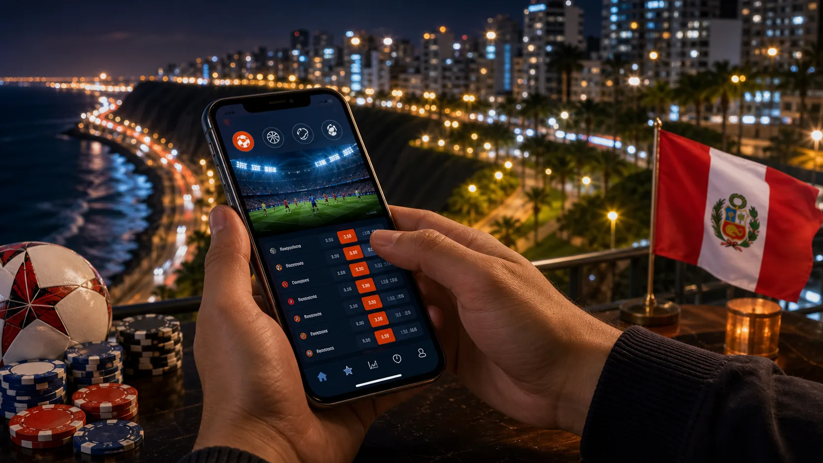 Mostbet Peru app page banner