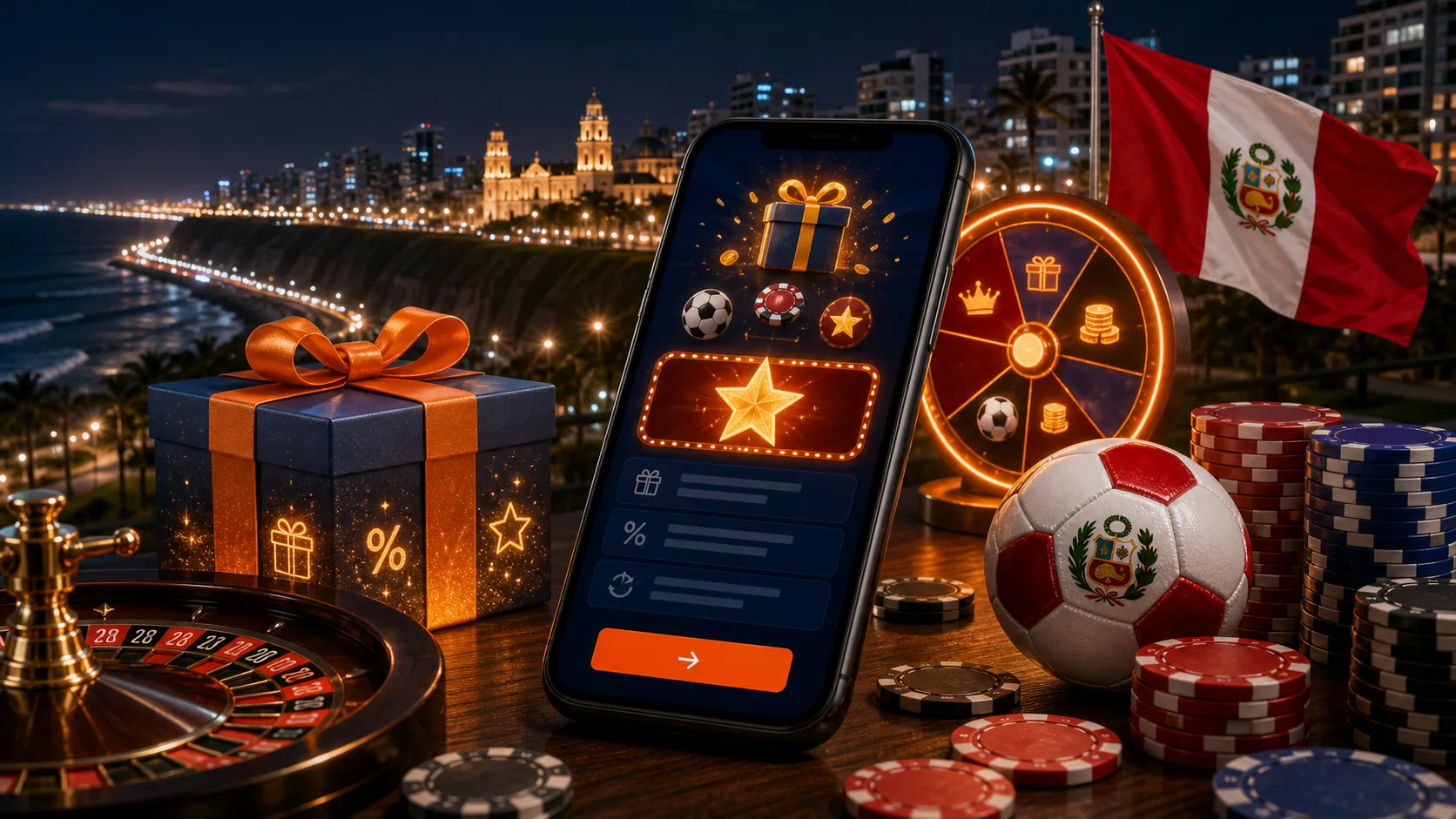 Mostbet Peru bonuses page banner