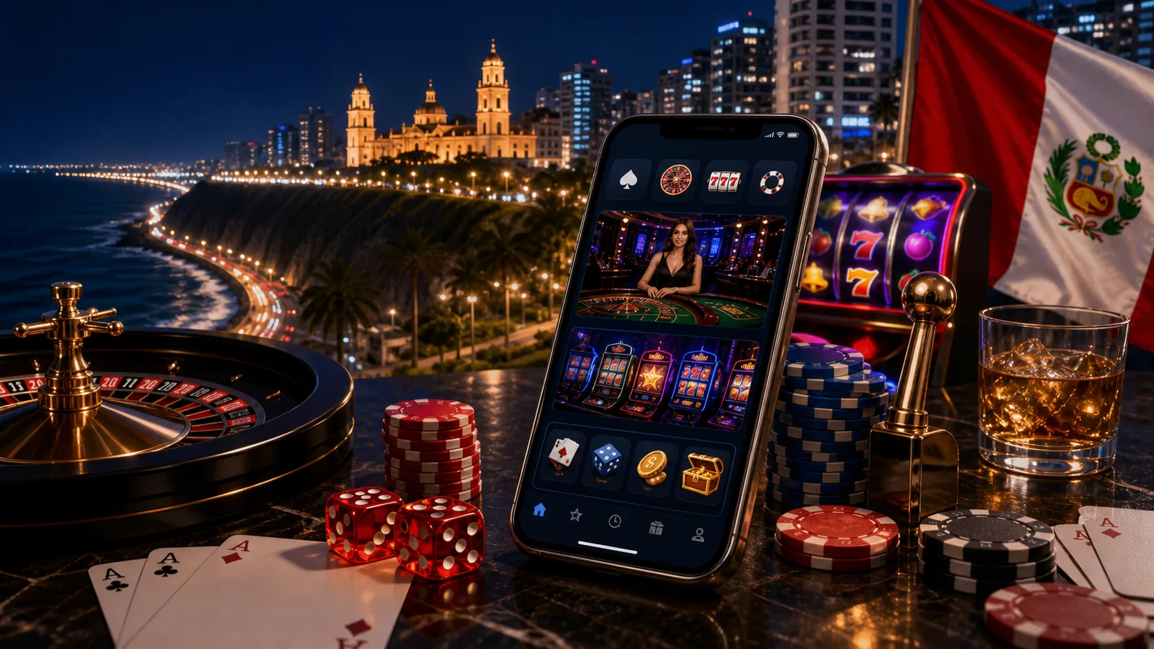 Mostbet Peru casino page banner